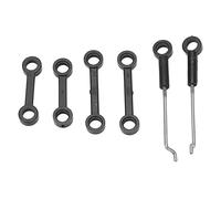 Lylithuif RC Helicopter Connection Buckle Durable Plastic Stainless Steel Replacement Parts for V912 A V912 04 V915 A Lightweight Easy Install Accessories Black 6PCS