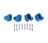 Lylithuif RC Shock Mount Bracket Heavy Duty Aluminum Alloy Front Rear Axle Shock Mount for LOSI 1/8 LMT SOLID AXLE Truck Replacement Parts 4PCS with Screws (Blue)