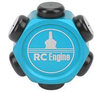 Lylithuif Sparking Plug Storage Protector Universal Aluminum Alloy Plastic Wear Resistant Fire Head Protector for HSP 1/10 AXIAL REVO SHP HPI RC Cars (Blue)