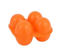 Lylithuif Square 4 Count Egg Cartons Reusable Plastic Egg Container Anti Drop Home Storage Box for Outdoor Camping Portable Durable Egg Holder for Camping Hiking Picnics Plastic 11x11x7mm