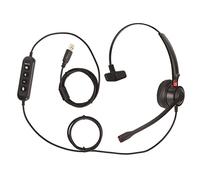 Lylithuif USB Business Headset ENC Noise Cancelling with Mic | Single sided wired PC headset with volume adjustment and mute for clear calls in noisy office environments