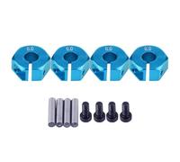 Lylithuif Wheel Hex Hub Adapter Universal 12mm Aluminum Alloy Upgrade Part for 1/10 Scale RC Cars Sports Off Road Trucks Vehicles Blue Purple Gold Red (6.0MM blue)