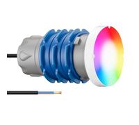 LyLmLe LED Pool Light with External Thread 1 1/2", RGB Multicolor Pool Light Synchronous Control, 12V AC Underwater Light for Pool SPA, Without Controller Units (6W, 1 Lamp (Without Controller))