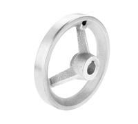 LYLNV 1 PC M6 M8 M10 4 Spoke Round Iron Hand Wheel 3/4/4.5/6/8 Inch for Lathe Milling Grinder Industrial Machine Tools 75mm-195mm Dia