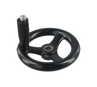 LYLNV 1pc LatheMillingHandwheelD125/200/100/160mm 3 Spoke Hand Wheel with Revolving Handle for Milling Machine Lathes Grinders