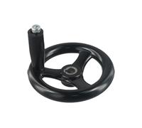 LYLNV 1pc LatheMillingHandwheelD125/200/100/160mm 3 Spoke Hand Wheel with Revolving Handle for Milling Machine Lathes Grinders
