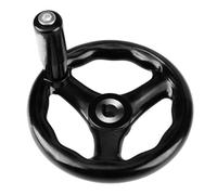 LYLNV Plastic Lathe Handwheel Round 3 Spoke Hand Wheel Machine Tools for Lathe Machine 18x200mm 120mm 12x125mm