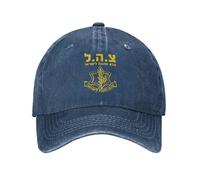 LYLQSSYS Vintage IDF Israel Defense Forces Baseball Cap for Men Women Distressed Denim Snapback Cap Military Army Unstructured Soft Cap Gift