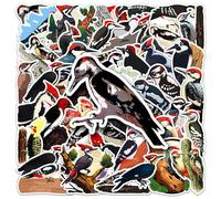 LYLSDSB Woodpecker Stickers 50 Pcs Cute Animals Stickers for Laptop Luggage Hydro Flask Water Bottle Car Bike Skateboard Computer Phone,Waterproof Funny Bird Stickers for Adults Kids