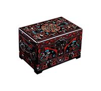 LYLXSF Jewellery Organiser Jewelry Case Jewelry Box Retro Color Storage Box Ring Earring Necklace Bracelet Watch Storage Box Jewelry Box 9/11 Inch Large Jewelry Case for