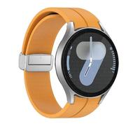 LYLXSF Original Silicone Strap For Samsung Galaxy watch 6 Cassic 4m 47mm 5Pro 45mm Watch FE 4 5 6 7 40 44MM Magnetic Buckle Watchbands