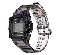 LYLXSF TPU Resin Case Watch Strap for G-Shock DW-5600 GW-M5610 M5600 GLX-5600 Refit Replacement Wrist Band Accessories (Color : Black Gradient, Size : 5610)