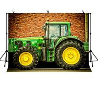 LYLYCTY 7x5ft Car Theme Background Tractor Photography Background and Studio Photography Backdrop Props LYGE1008
