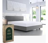 LYMA Bedding Fitted Sheet Small Double, Deep Pocket 35CM, OEKO-TEX Certified, Ultra Soft Nanoplush Double Brushed Quick Dry, Shrink Wrinkle & Fade Resistant, Easy Care Elastic Bottom Sheet (White)