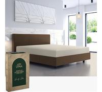 LYMA Bedding Fitted Sheet Super King, Deep Pocket 30CM, OEKO-TEX Certified Ultra Soft Nanoplush Double Brushed Quick Dry Fabric, Shrink Wrinkle & Fade Resistant Easy Care Elastic Bottom Sheet (Beige)