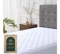 LYMA Bedding Quilted Mattress Protector, 100% Waterproof Extra Deep 30CM Cover, Soft Breathable Bed Mattress Pads, Super Absorbent Design, Washable Non-Noisy Elasticated Topper (White, Super King)