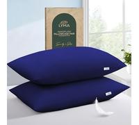LYMA Pillow Cases Pack of 2, Breathable Housewife & Oxford Style Covers, OEKO-TEX Certified, Made with SereneWeave Technology Nanoplush Fabric, Envelope Closure Wrinkle Free Double Brushed 50x75 CM