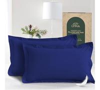 LYMA Pillow Cases Pack of 2, Breathable Housewife & Oxford Style Covers, OEKO-TEX Certified, Made with SereneWeave Technology Nanoplush Fabric, Envelope Closure Wrinkle Free Double Brushed 50x75 CM
