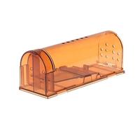 LYMFE rat traps,Mouse catcher 1PC Smart Self-locking Mousetrap Safe Firm Transparent Household Mouse Cage Mice Rodent Catcher (Color : Brown)