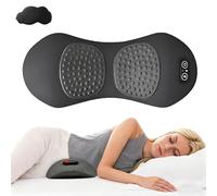 Lymfoair Wave-Massager, Heat Pulse Back Triple Action Massager, Electric Heated Lumbar Massagers Lower Back Pain, Deep Muscle Circulation Restoration for Neck, Shoulder, Waist (Dark Gray)