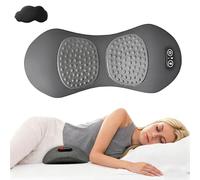 Lymfoair Wave-Massager, Heat Pulse Back Triple Action Massager, Electric Heated Lumbar Massagers Lower Back Pain, Deep Muscle Circulation Restoration for Neck, Shoulder, Waist (Gray)