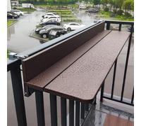 LYMGRZ Foldable Balcony Railing Table Outdoor Hanging Serving Desk Adjustable Patio Bar Table (120x27cm) Space Saving for Patio Porch