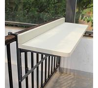 LYMGRZ Folding Wall mounted Balcony Railing Table for Small Spaces Adjustable Terrace Bar Table for Outdoor Dining and Leisure