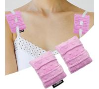 LYMOI 2 Pack Pacemaker Pillow for Bra, Chemo Port Pillow for Chemo Patients, Chemo Port Bra Cushion, Pacemaker Protector, Post Surgery Bra Strap Pads Heart Surgery Recovery Gift (Purple)