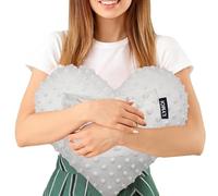 LYMOI Heart Pillow for After Heart Surgery, Heart Surgery Recovery Pillow with Pocket, Chest Pillow After Open Heart Surgery Must Haves Open Heart Surgery Recovery Gifts for Patients Minky Dot (Gray)