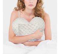 LYMOI Heart Surgery Pillow for Open Heart Surgery,Chest Pillow with Pocket,Surgery Recovery Gifts for Patients Minky Dot (Grey)