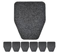 LYMOI Urinal Floor Mats, Non Slip Urinal Pads, 6 Pcs Water Absorption Urinal Mat, Commercial Splash Mat for Men Restroom Office, Bathroom Toilet Non-Slip Rubber Backing Washable Urinals Mat.
