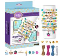 LYMOOR Necklace and Bracelet Making Kit for Kids, Jewellery Making Kits with Colourful Beads Charm, Childrens Craft Set with Guide Book, Birthday Presents, for Boys and Girls Ages 5 Years Plus (Blue)