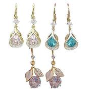 Lymph Drainage Earrings,Magnetic Therapy Earrings,Lymphatic Germanium Earrings for Women (Mixed)