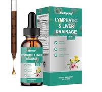 Lymph-Liver Cleanse Detox, Lymphatic Drainage Drops Lymph+Liver System Supplement, Artichoke Lymphatic Drainage & Liver Repair Supplement with All Vitamins, Reduce Swelling and Cleanse Lymph, 60ml