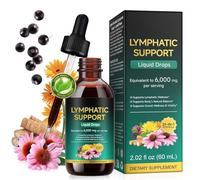 Lymph System Support Supplement, 21-in-1Advanced Botanical Extracts Formula, 6000mg Liposomal Lymphatic Support & Immune System Detox Supplement, Herbal Liquid Supplement, 60 mL