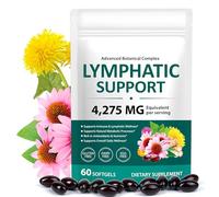 Lymph System Support Supplement 60 Softgels, Drainage Cleanse Detox, 21-in-1Herbal Blend Lymphatic Supplement with Dandelion, Burdock Root, Supports lmmune & Lymphatic Balance