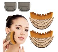 Lymphatic Contour Face Brush, 2 PCS Lymphatic Drainage Brush for Women, Lymphatic Face Brush for Shin Contour, Facial Massager & Puffiness Reduction