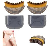 Lymphatic Contour Face Brush, 2Pcs Dry Brushing Face Brush, Lymphatic Drainage Massager for Face, Chin & Jawline Sculpting, Portable Facial Tool, Fit The Skin,Reduce Puffiness for Daily Us, with Box