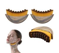 Lymphatic Contour Face Brush,Contour Face Brush Tool Massager with Ergonomic,c Designed to Fit The Skin Precisely,Relieve Fatigue (One Size, Count, 2)