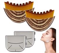 Lymphatic Contour Face Brush,Dry Brushing Face Brush, Lymphatic Drainage Massager for Face,Chin & Jawline Sculpting Designed to Fit The Skin Precisely and Relieve Fatigue (2Pcs)