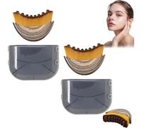 Lymphatic Contour Face Brush,Dry Brushing Face Brush, Lymphatic Drainage Massager for Face,Ergonomically Designed,Chin&Jawline Sculpting,Fit The Skin Precisely,Self Care&Relieve Fatigue (2 Pcs)