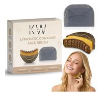 Lymphatic Contour Face Brush, Facial Brush for Lymphatic Drainage, Dry Lymphatic Massage Brush, Face Sculpting Brush, Contour Face Brush, Jawline and Chin Sculpting, Face Depuffer, Facial Tool