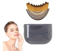 Lymphatic Contour Face Brush: Facial Brush Lymphatic Drainage - Dry Brushing Face Massager Tool for Chin & Jawline Sculpting - Ergonomically Designed to Fit Skin Precisely