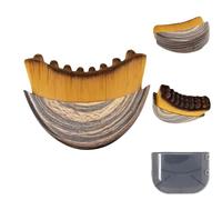 Lymphatic Contour Face Brush for Chin & Jawline Sculpting Lymphatic Drainage Massager with Ergonomic Design Skin Relief & Fatigue Reduction (Brown, 1PC)