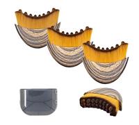 Lymphatic Contour Face Brush, Lymph Lift Brushs, Dry Lymphatic Drainage Massager, Ergonomically Designed to Fit Precisely Against The Skin, Suitable for Face, Chin and Jawline (3Pcs)