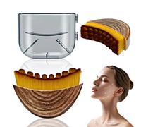 Lymphatic Contour Face Brush - Lymphatic Drainage Makeup Brushes for Sculpting & Lifting, Anti-Puffiness Detox Massage, Boosts Skincare Absorption & Glow, Soft Bristles for All Skin Types (Brown)