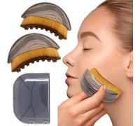 Lymphatic Contour Face Brush - Lymphatic Drainage Massager for Face Lifting, Jawline Sculpting & Anti-Puffiness - Ultra-Soft Dry Brushing Facial Tool with Travel Case