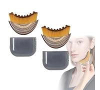 Lymphatic Contour Face Brush, Lymphatic Drainage Massager for Faces, Chin & Jawline Sculpting, Guashas Tool for Improve Facial Lines, Ergonomical Design fits Skin Precisely Relieve Fatigue (2-Piece)