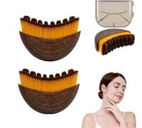 Lymphatic Contour Face Brush,Lymphatic Face Brush,Lymphatic Drainage Brush,Dry Brush,Neck,Chin & Face Sculpting,Anti-Puffiness,Gua Sha & Improves Skin Glow,Skin Care Massage Tools. (2PC)