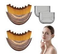 Lymphatic Contour Face Brush, Manual Lymphatic Drainage Massager for Face & Neck, Helps Reduce Puffiness, Define Jawline & Brighten Skin, Ergonomically Designed